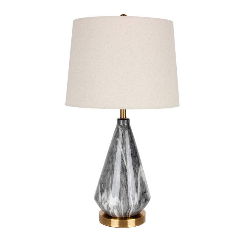 Elysian White & Black Marble Table Lamp
