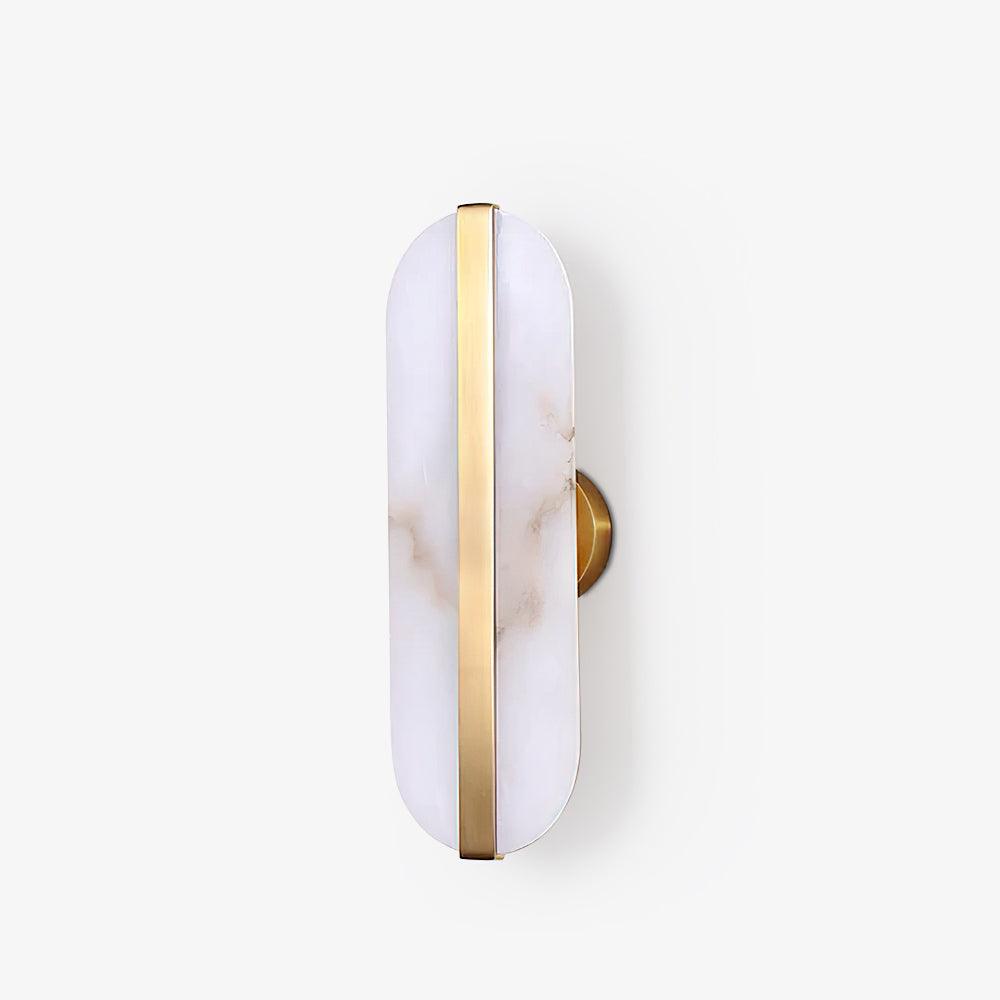 Fioraview Long Ellipse Alabaster Indoor Wall Light