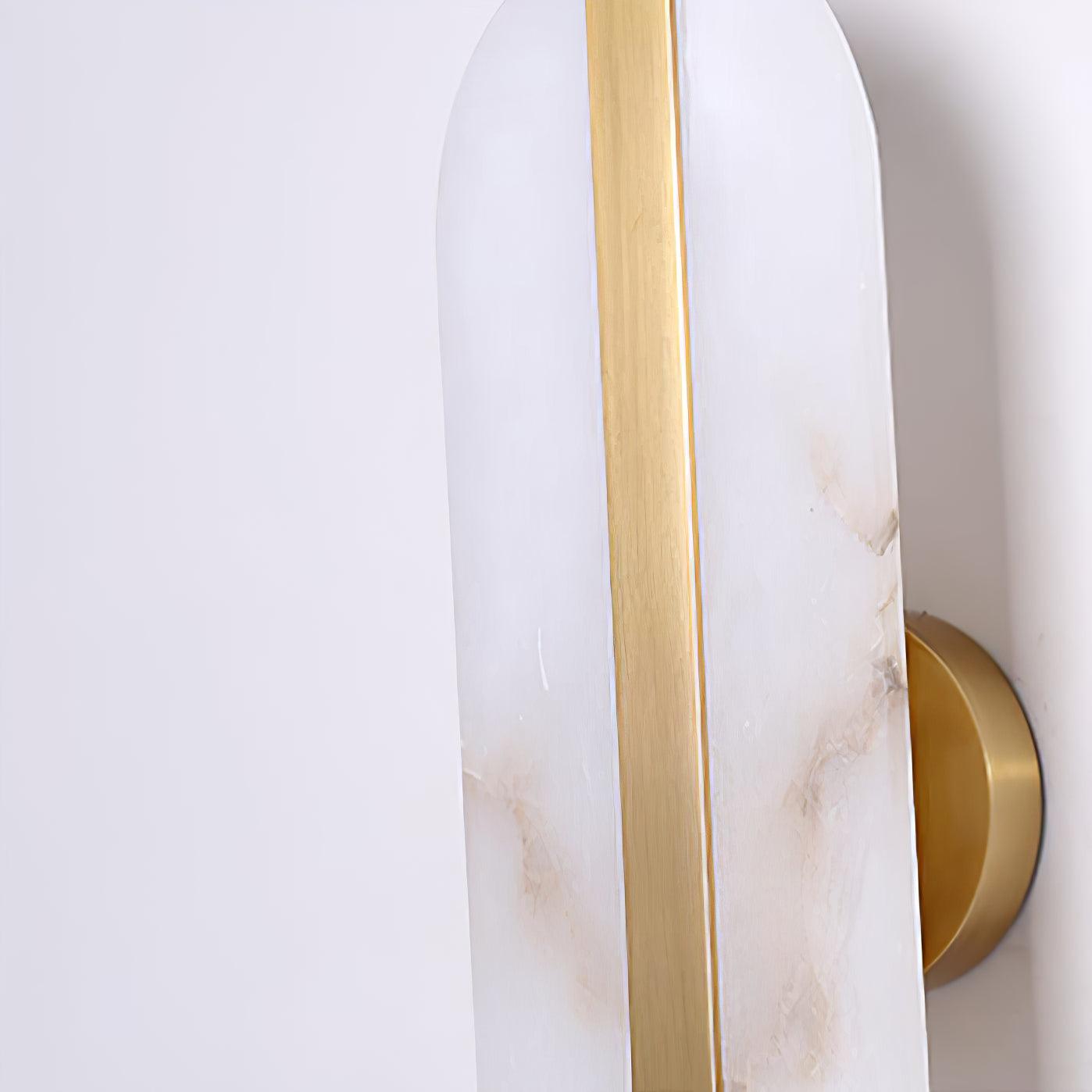 Fioraview Long Ellipse Alabaster Indoor Wall Light