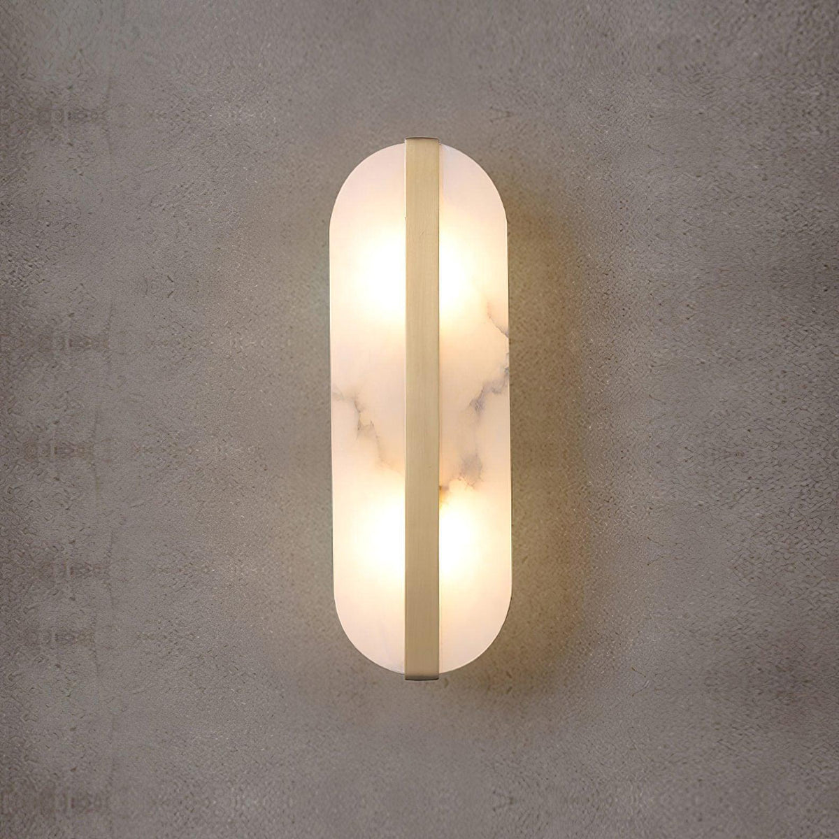 Fioraview Long Ellipse Alabaster Indoor Wall Light