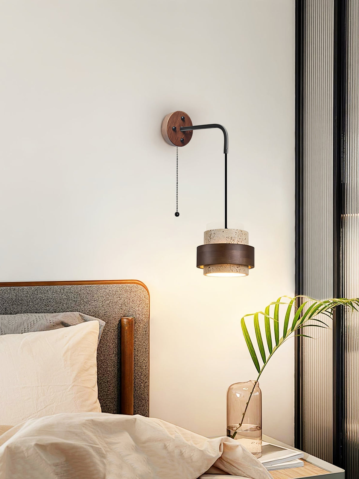 Alva Travertine Wall Light