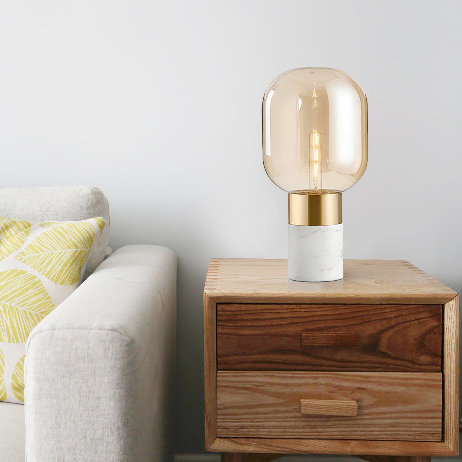 Aurdoren Minimalist Marble Glass Desk Lamp