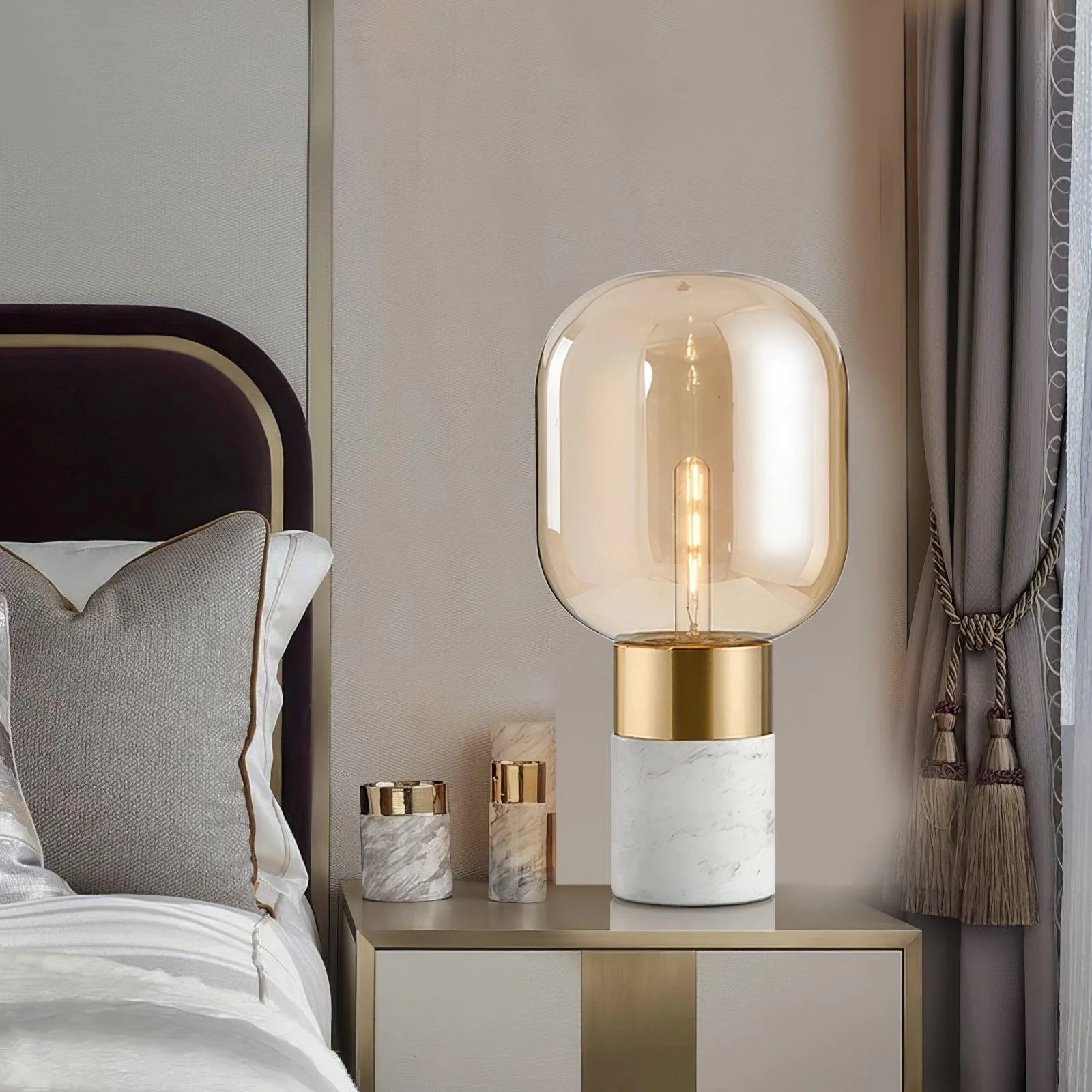 Aurdoren Minimalist Marble Glass Desk Lamp