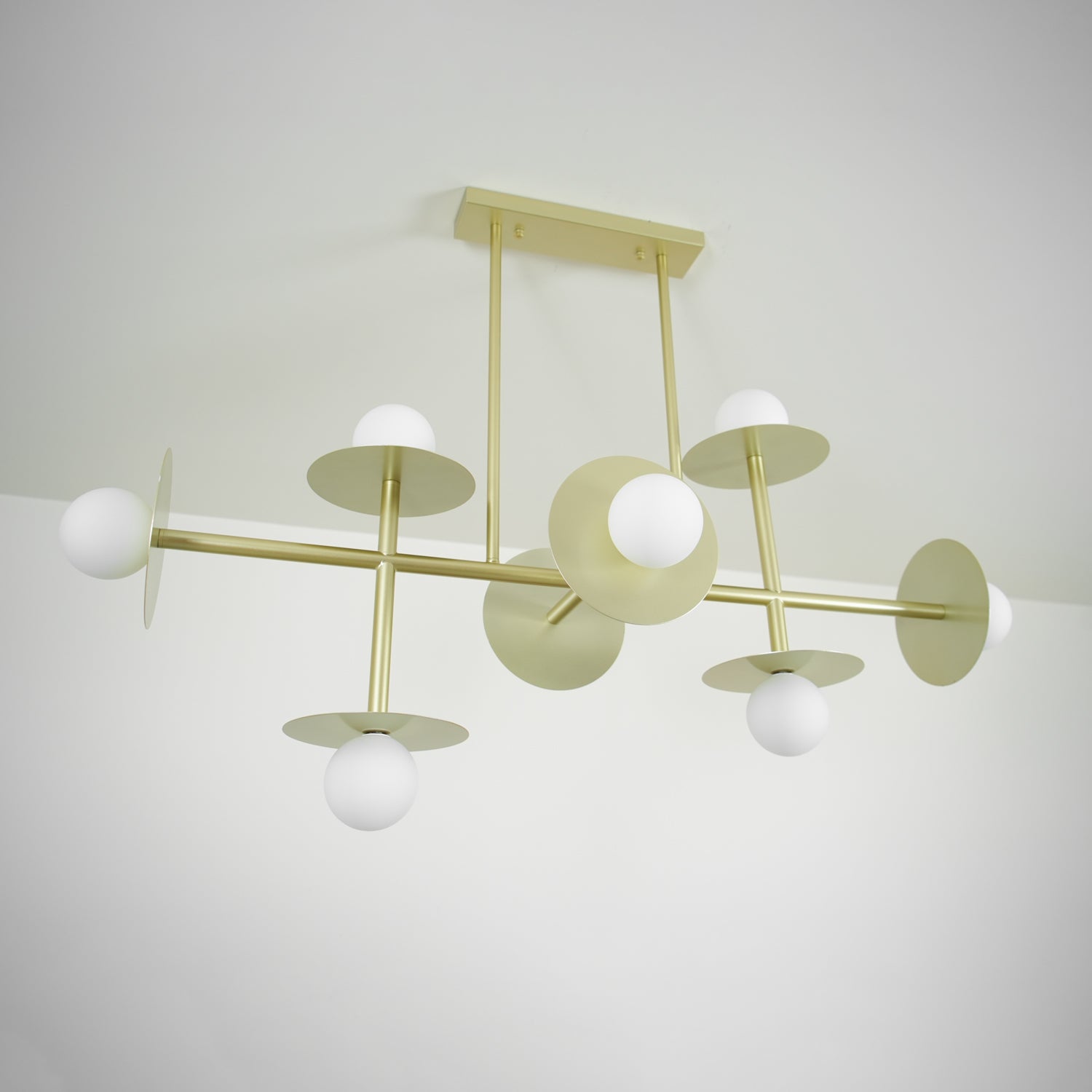 Celiissa Strada Chandelier Brass Glass Geometric