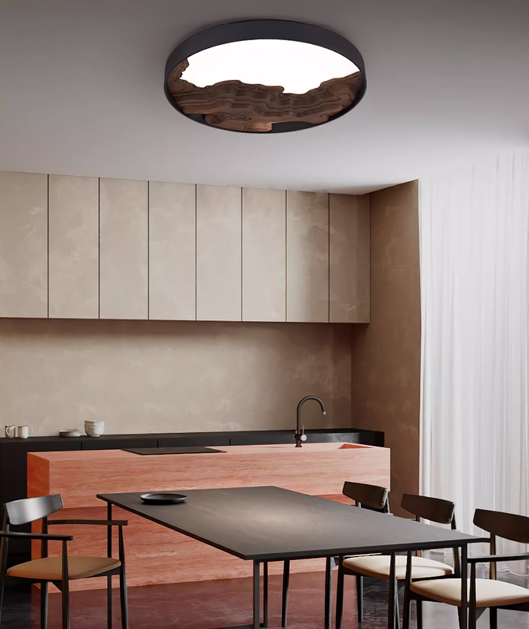 Rinaraine Ceiling Light Wood Oriental Natural