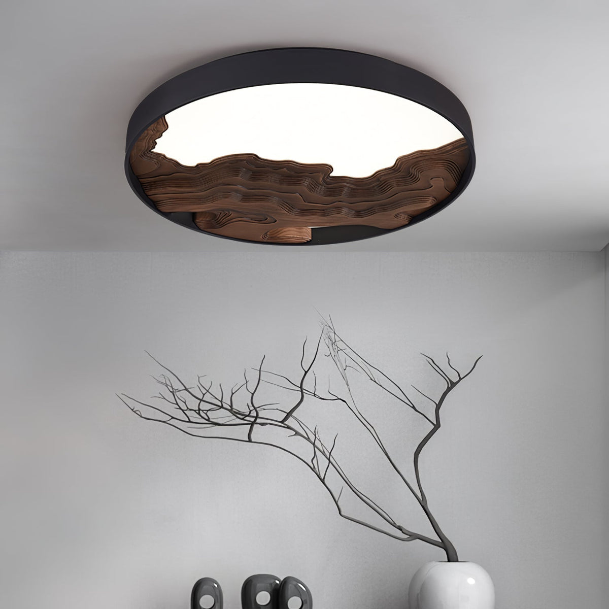 Rinaraine Ceiling Light Wood Oriental Natural