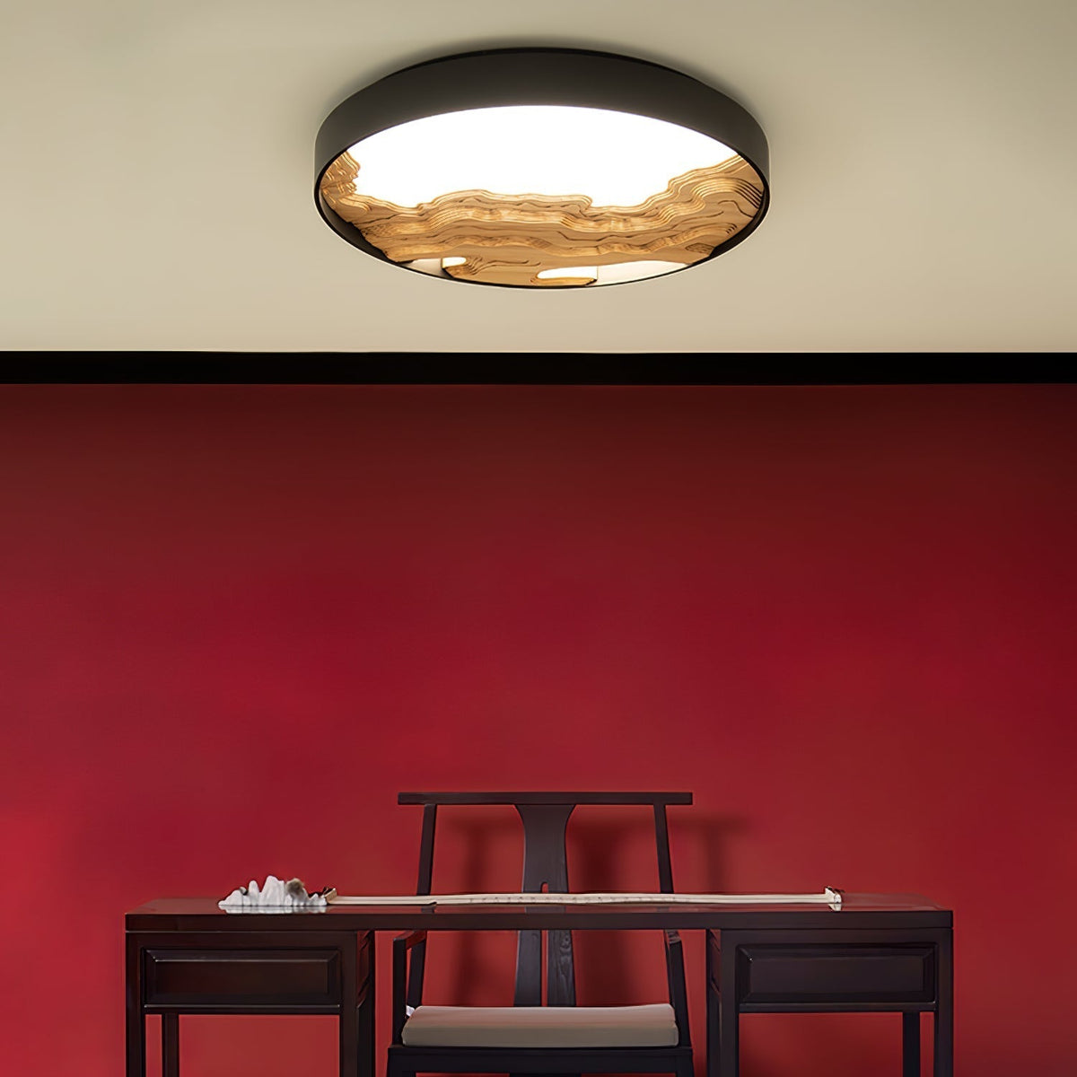Rinaraine Ceiling Light Wood Oriental Natural