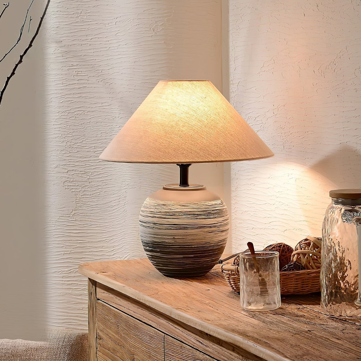 Striato Gradient Ceramic Table Lamp