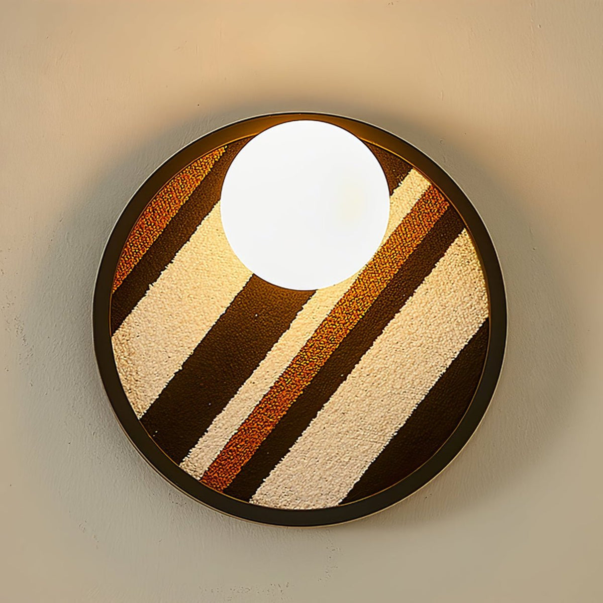 Sytala Premium Nordic Art Orbit Fabric Wall Light