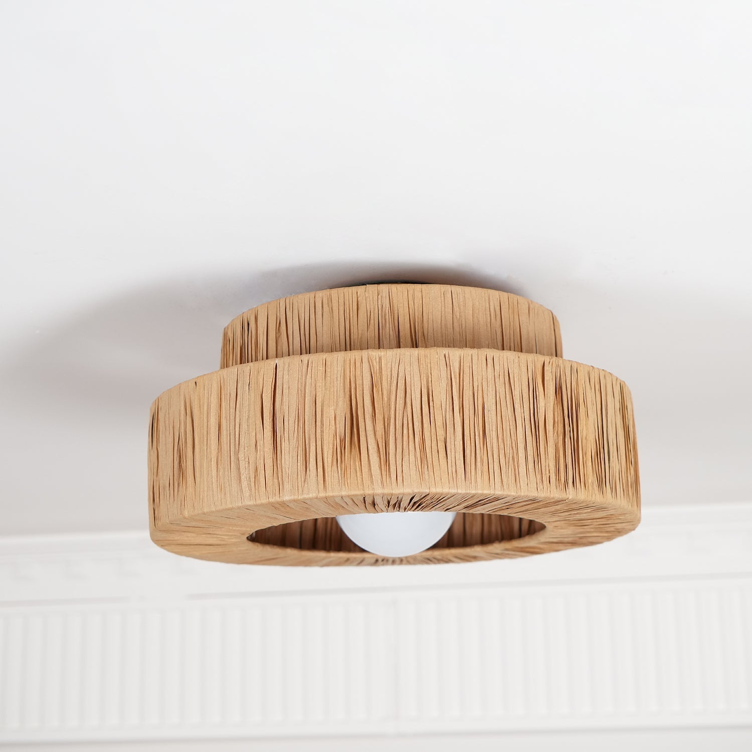 Ilthean Natural Straw Art Ceiling Lamp