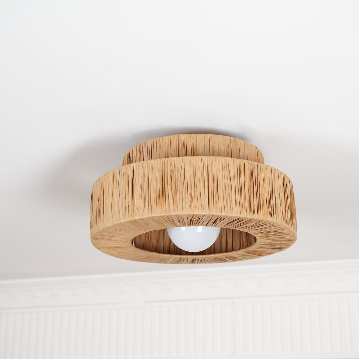 Ilthean Natural Straw Art Ceiling Lamp