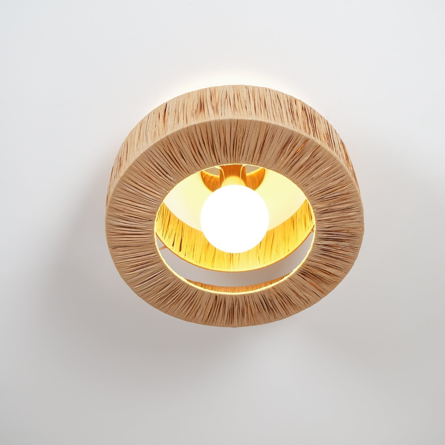 Ilthean Natural Straw Art Ceiling Lamp