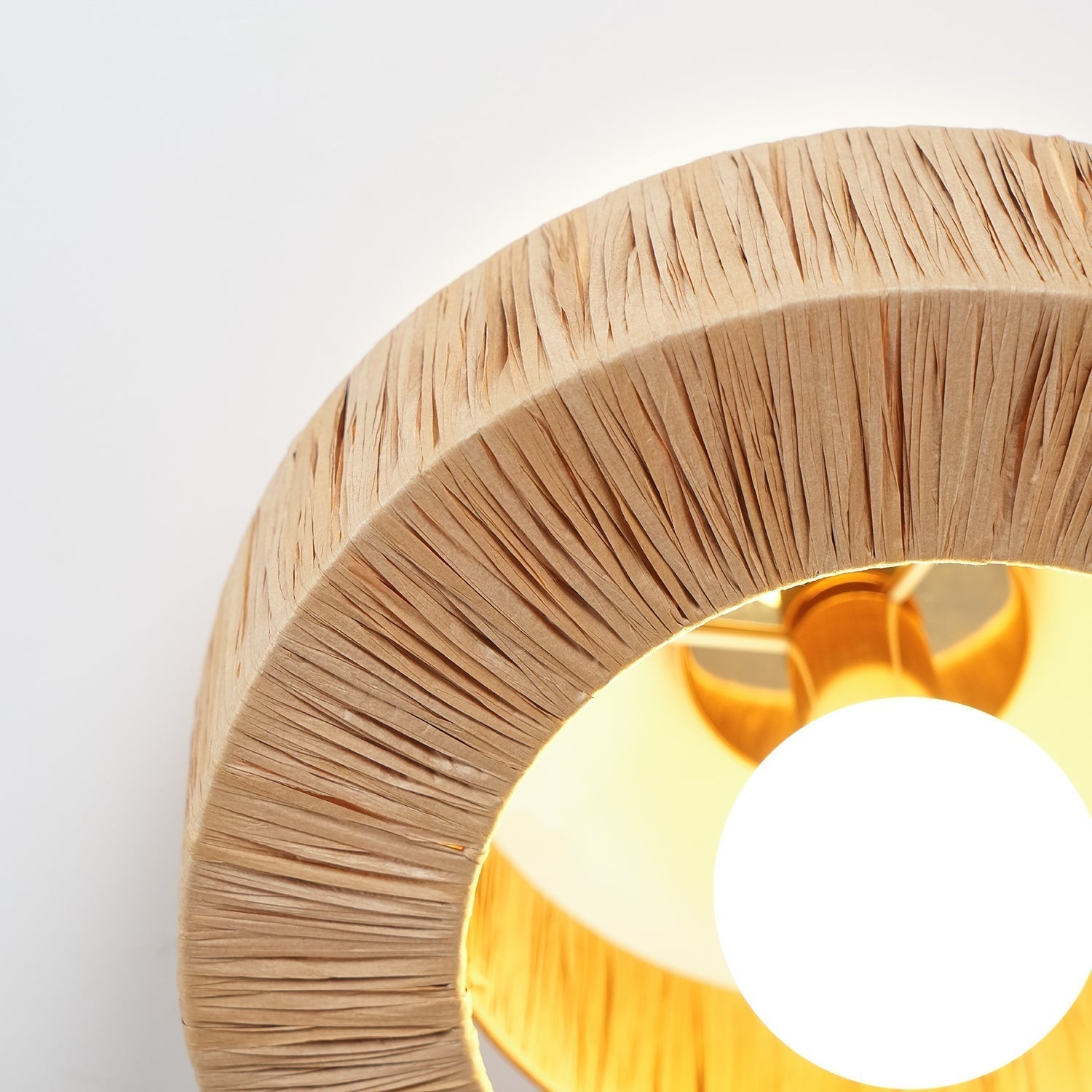 Ilthean Natural Straw Art Ceiling Lamp