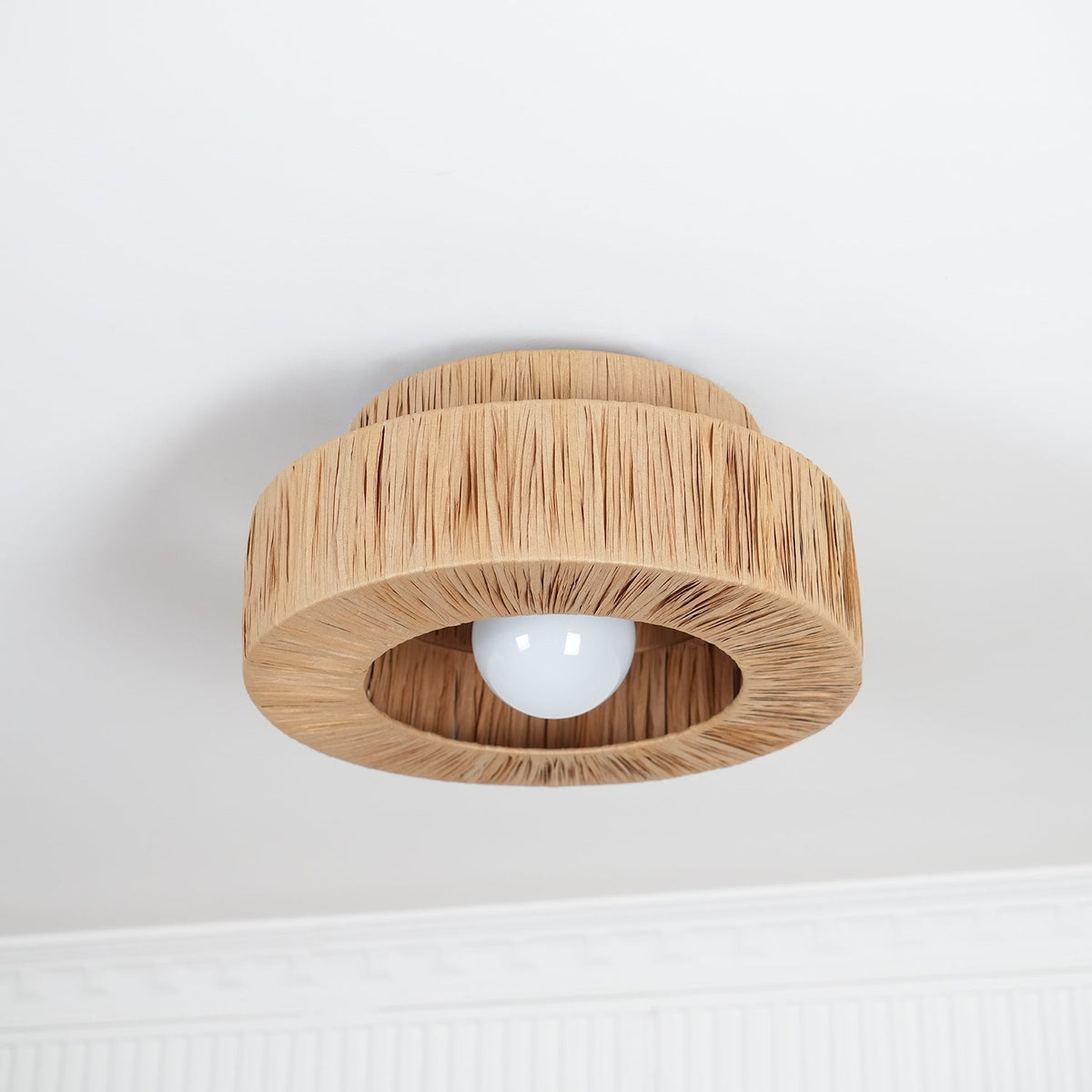 Ilthean Natural Straw Art Ceiling Lamp
