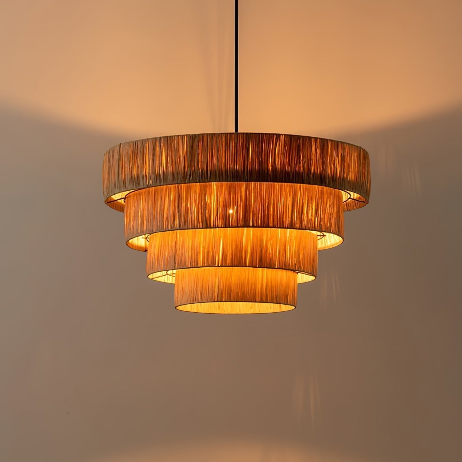 Thyra Straw Traditional Retro Pendant Light