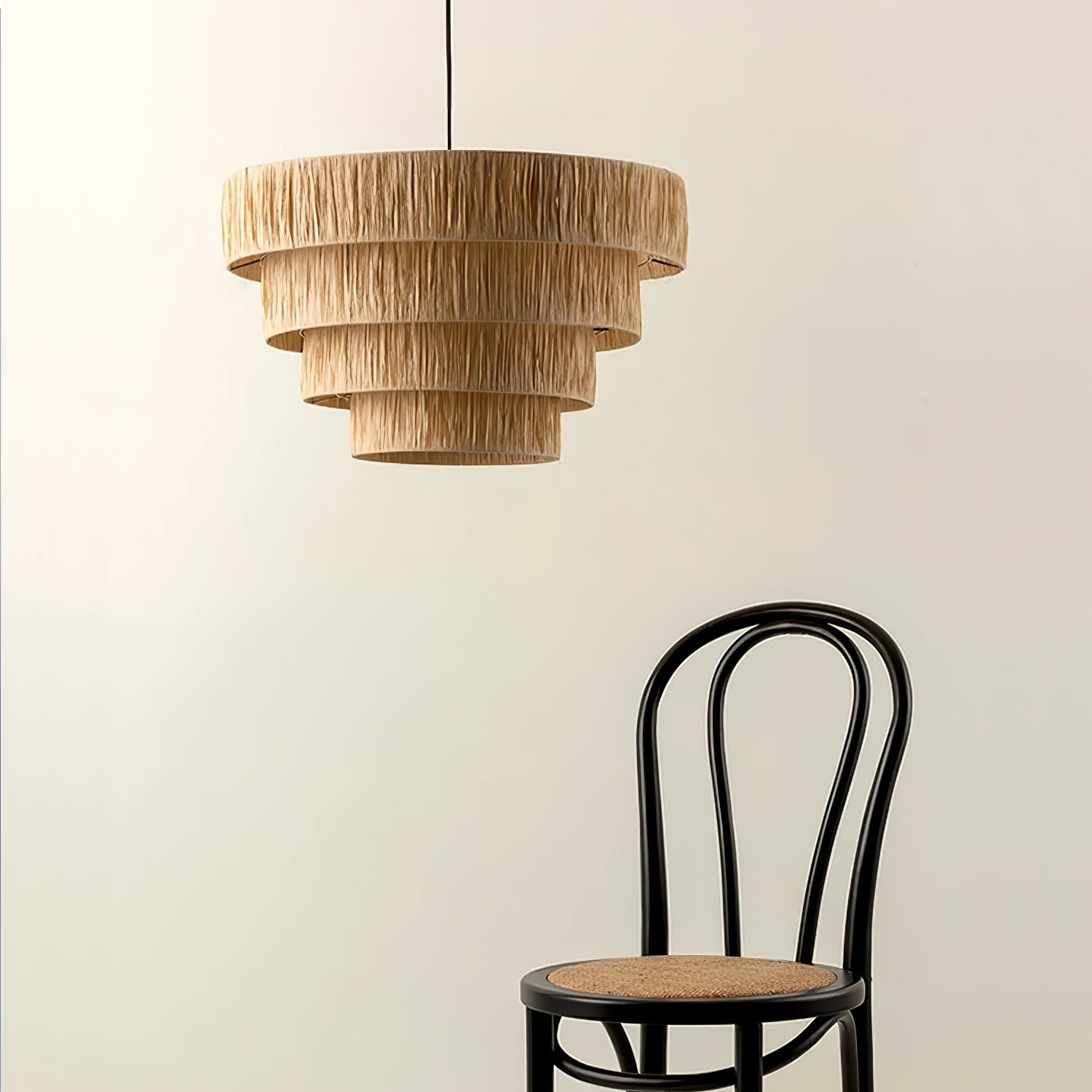 Thyra Straw Traditional Retro Pendant Light