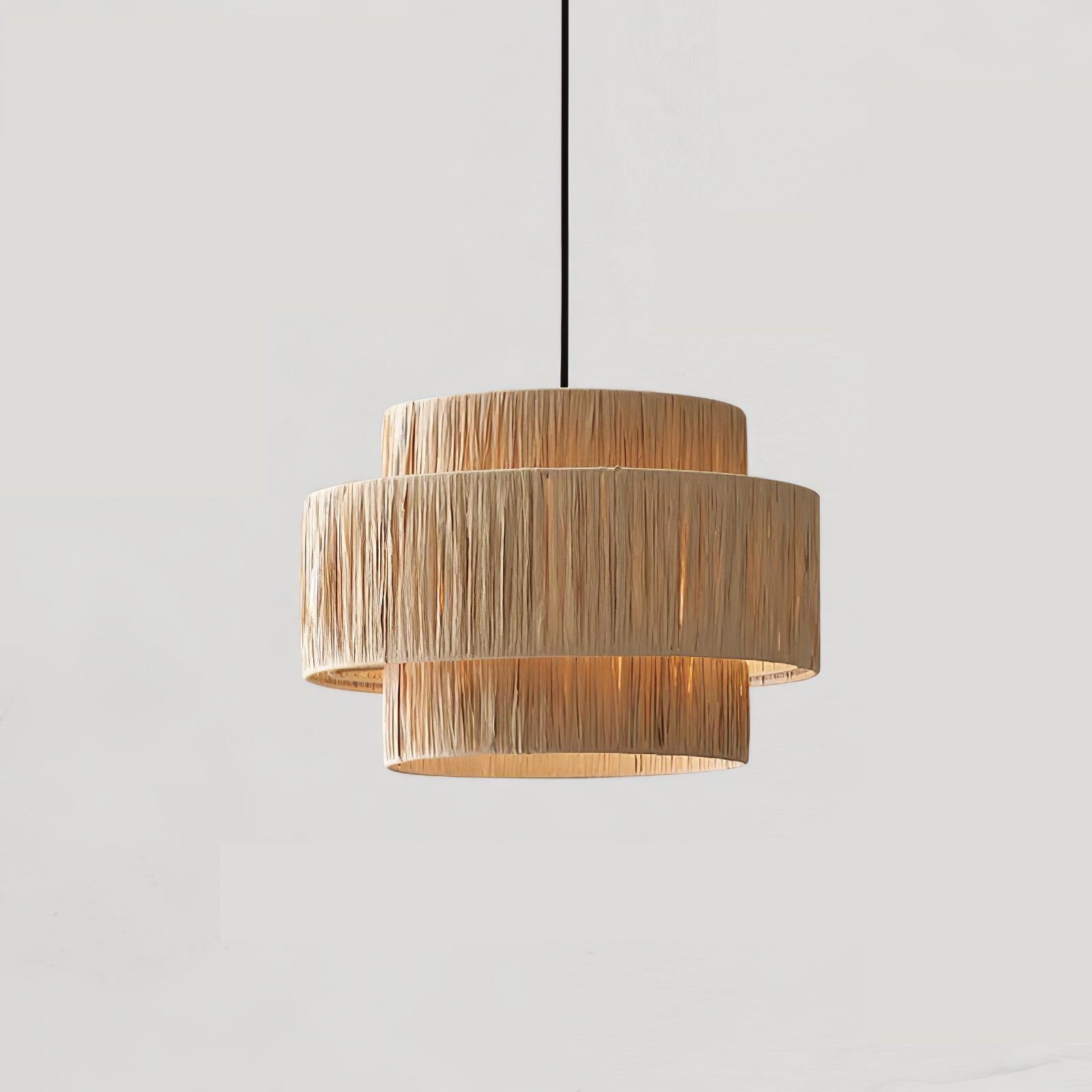 Thyra Straw Traditional Retro Pendant Light