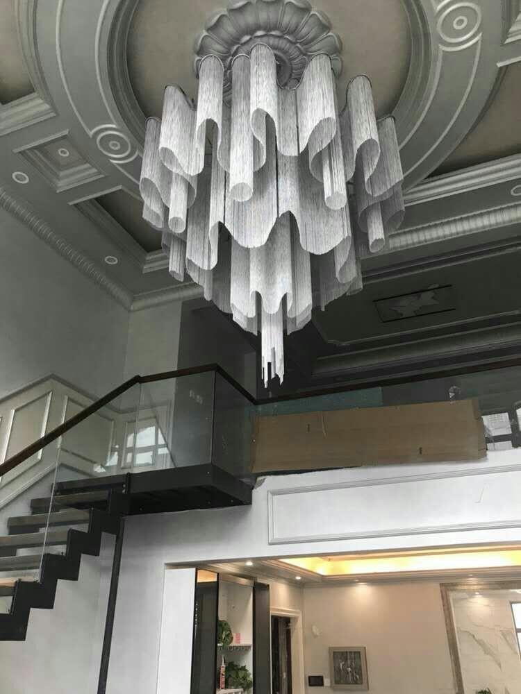 Lustra Pendant Lamp Stream Chain Nickel