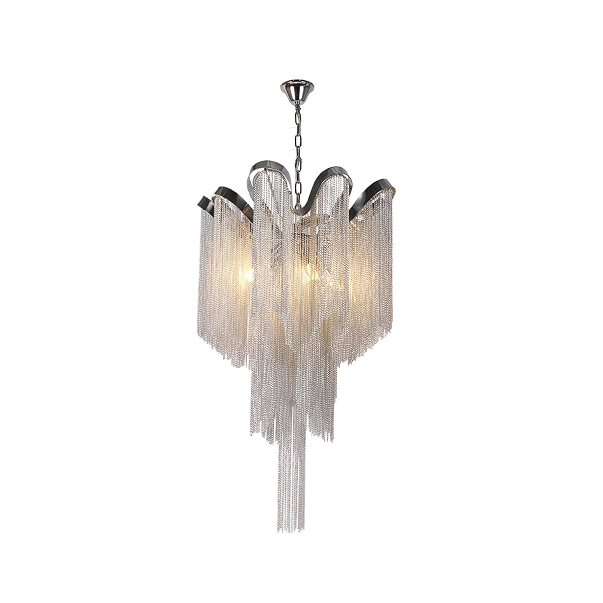 Lustra Pendant Lamp Stream Chain Nickel