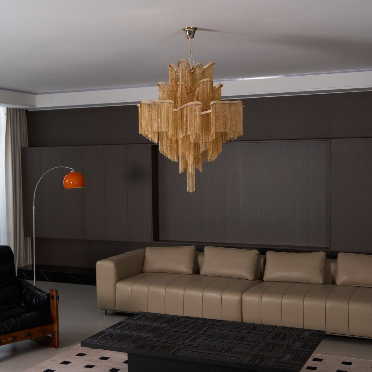 Lustra Pendant Lamp Stream Chain Nickel