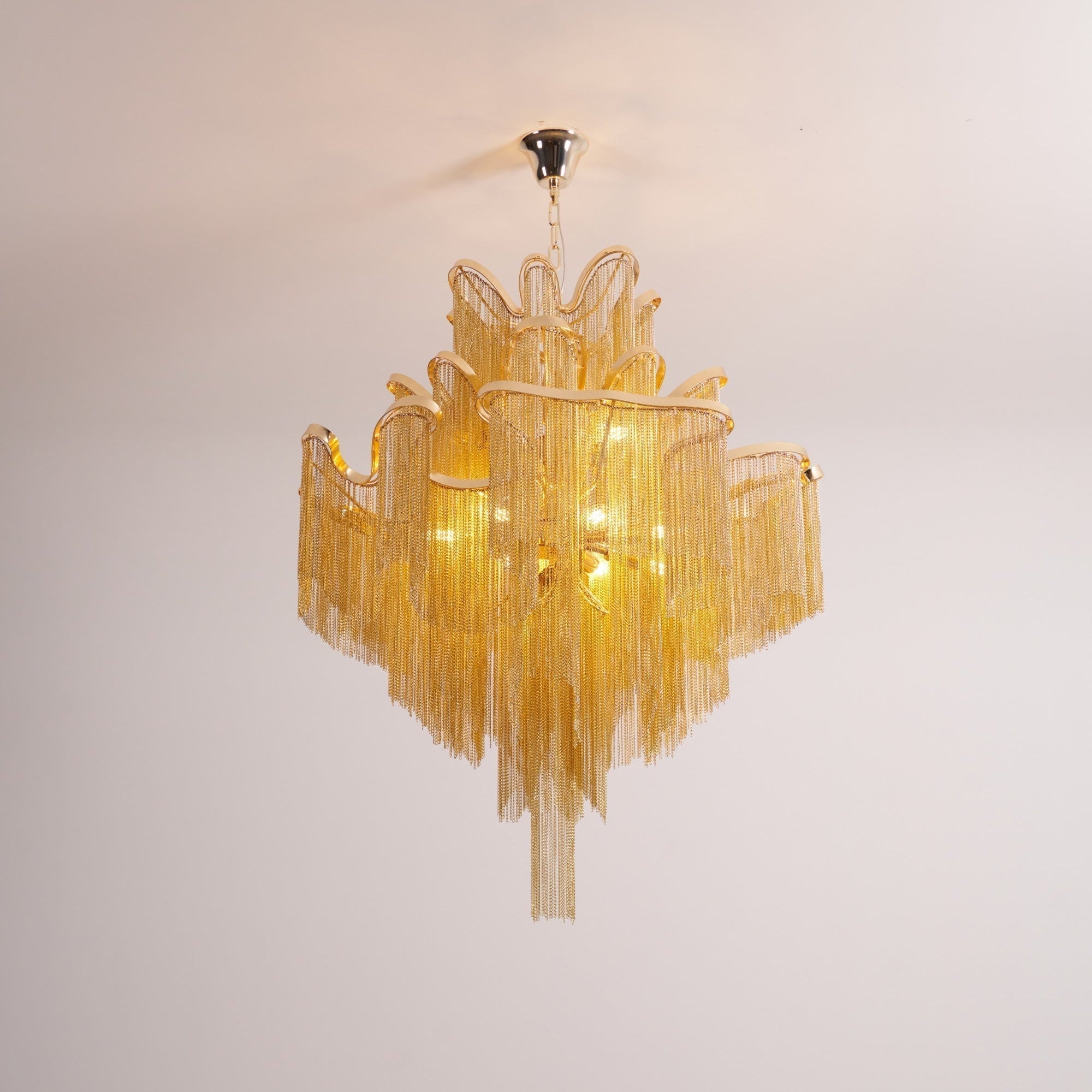 Lustra Pendant Lamp Stream Chain Nickel