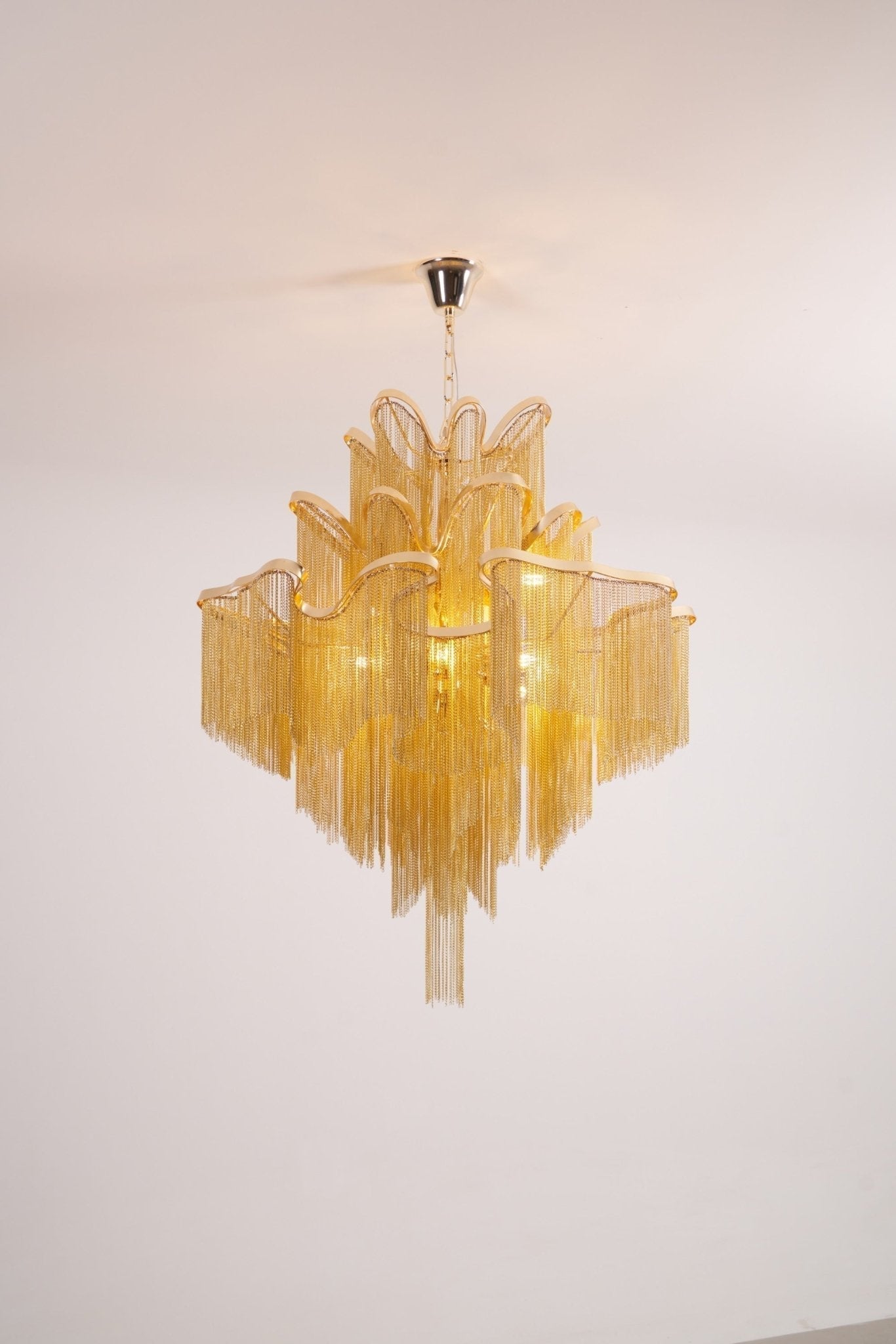 Lustra Pendant Lamp Stream Chain Nickel