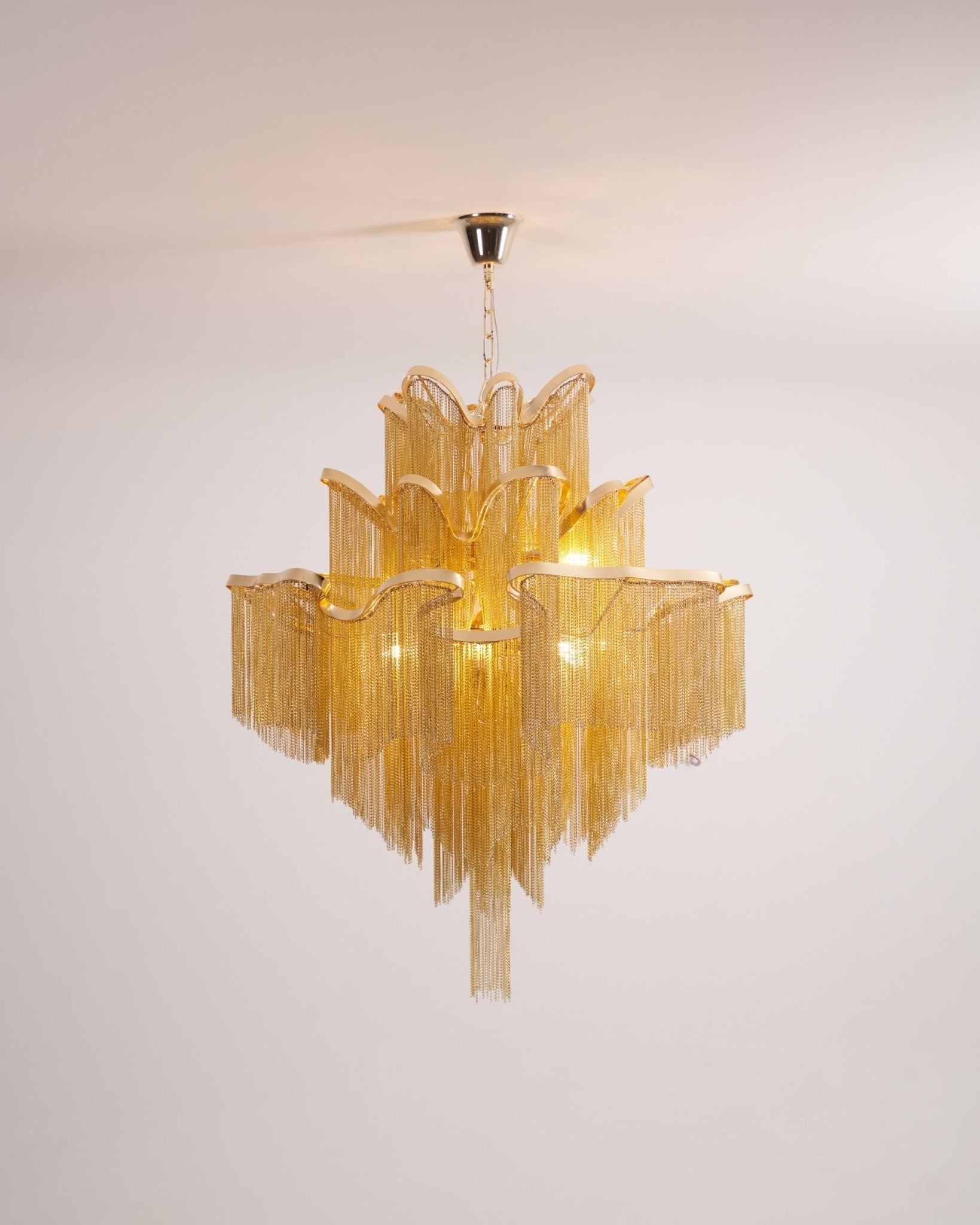 Lustra Pendant Lamp Stream Chain Nickel