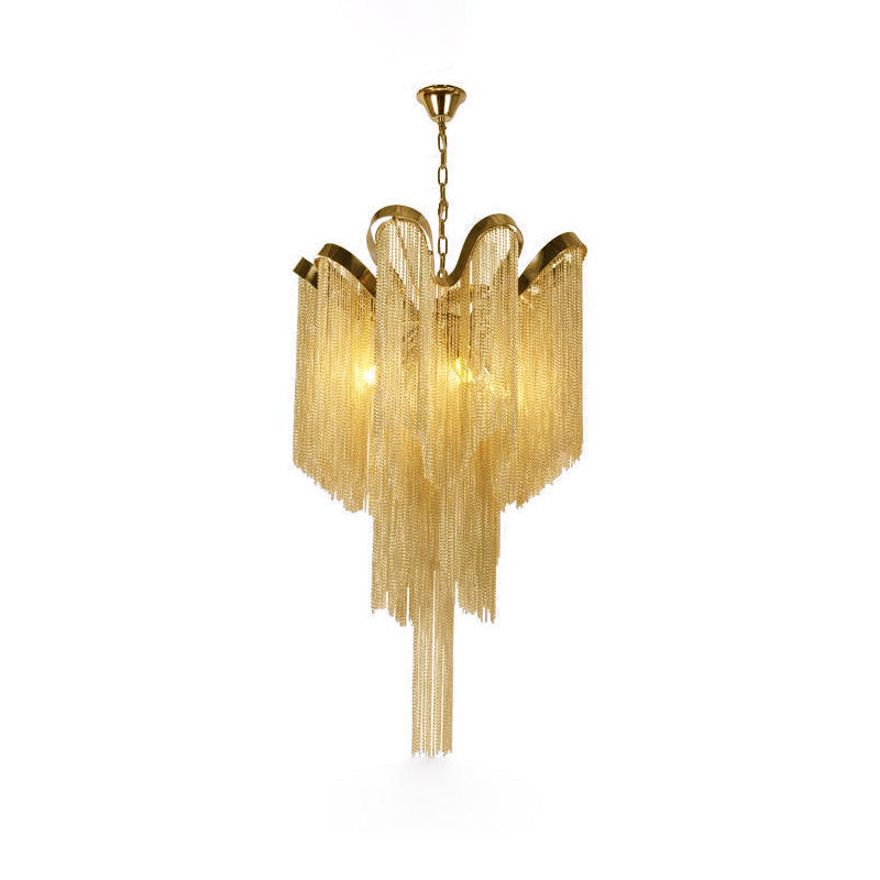 Lustra Pendant Lamp Stream Chain Nickel