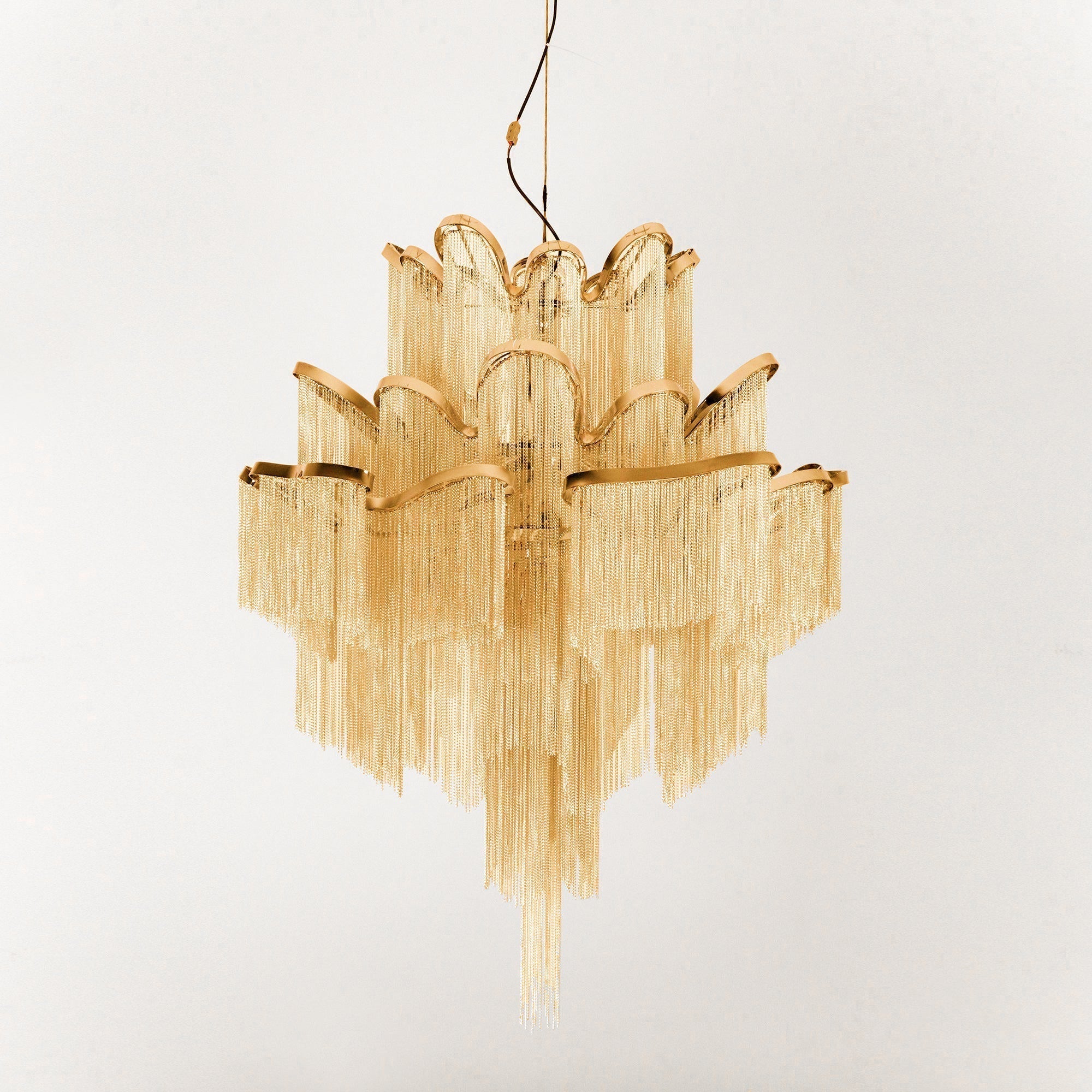 Lustra Pendant Lamp Stream Chain Nickel