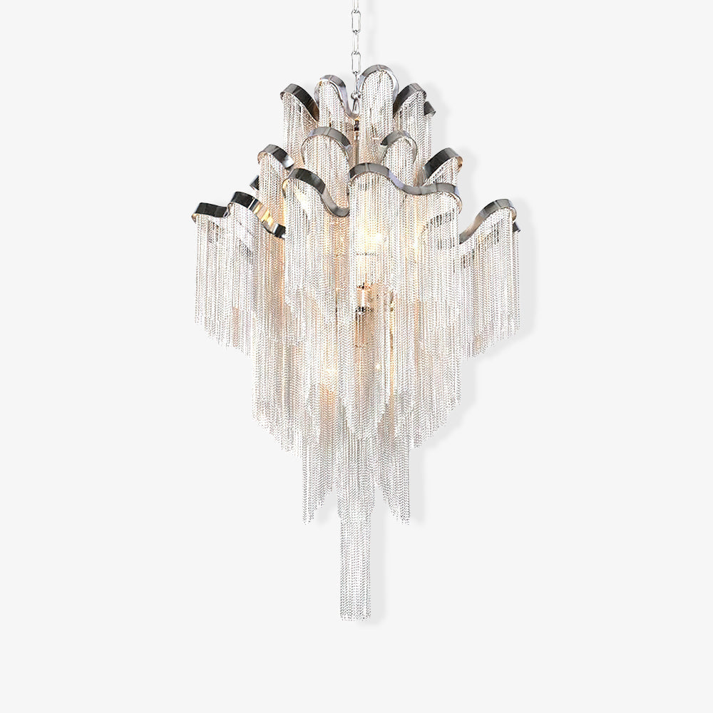 Lustra Pendant Lamp Stream Chain Nickel