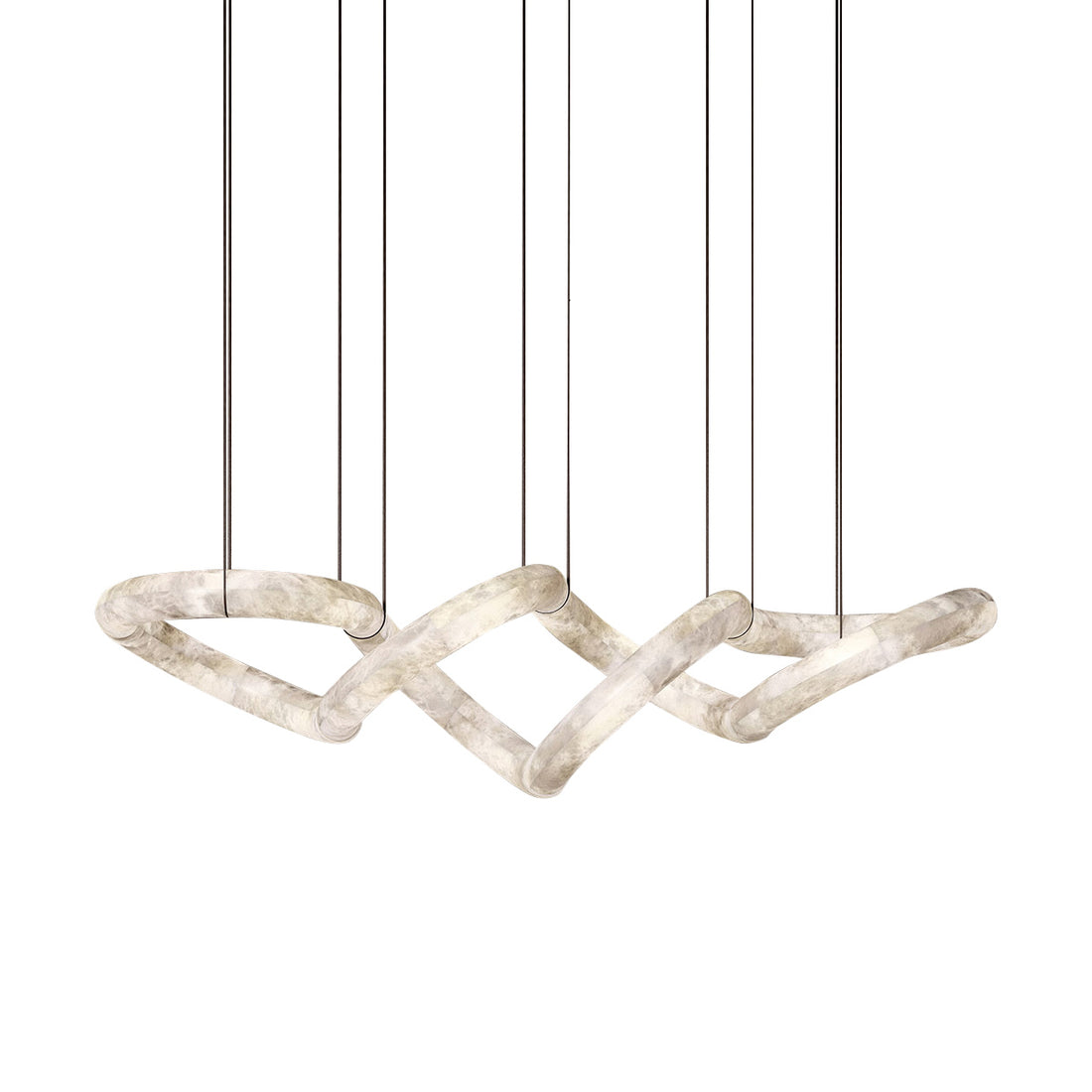 Mithos Curved Alabaster Pendant Light
