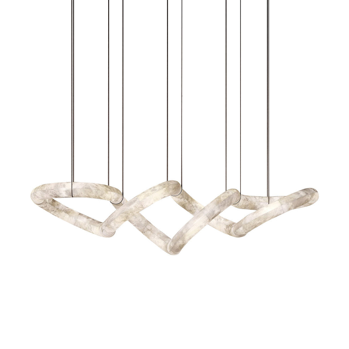 Mithos Curved Alabaster Pendant Light