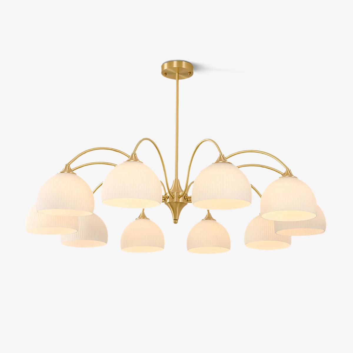 Zaren Chandelier Striped Glass Bowl