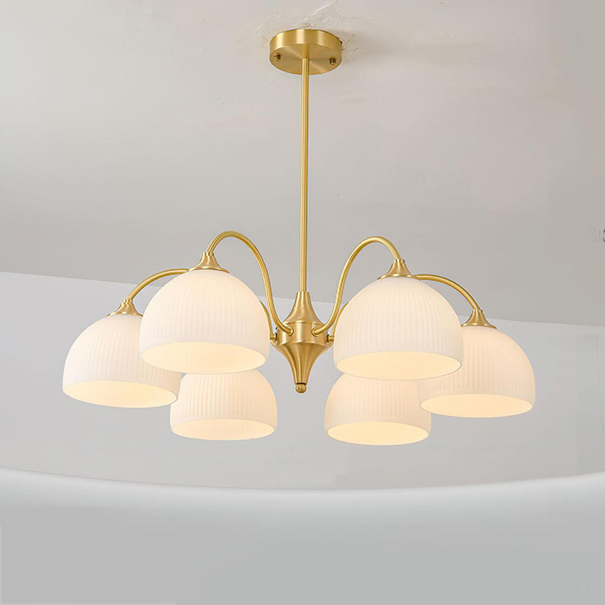 Zaren Chandelier Striped Glass Bowl