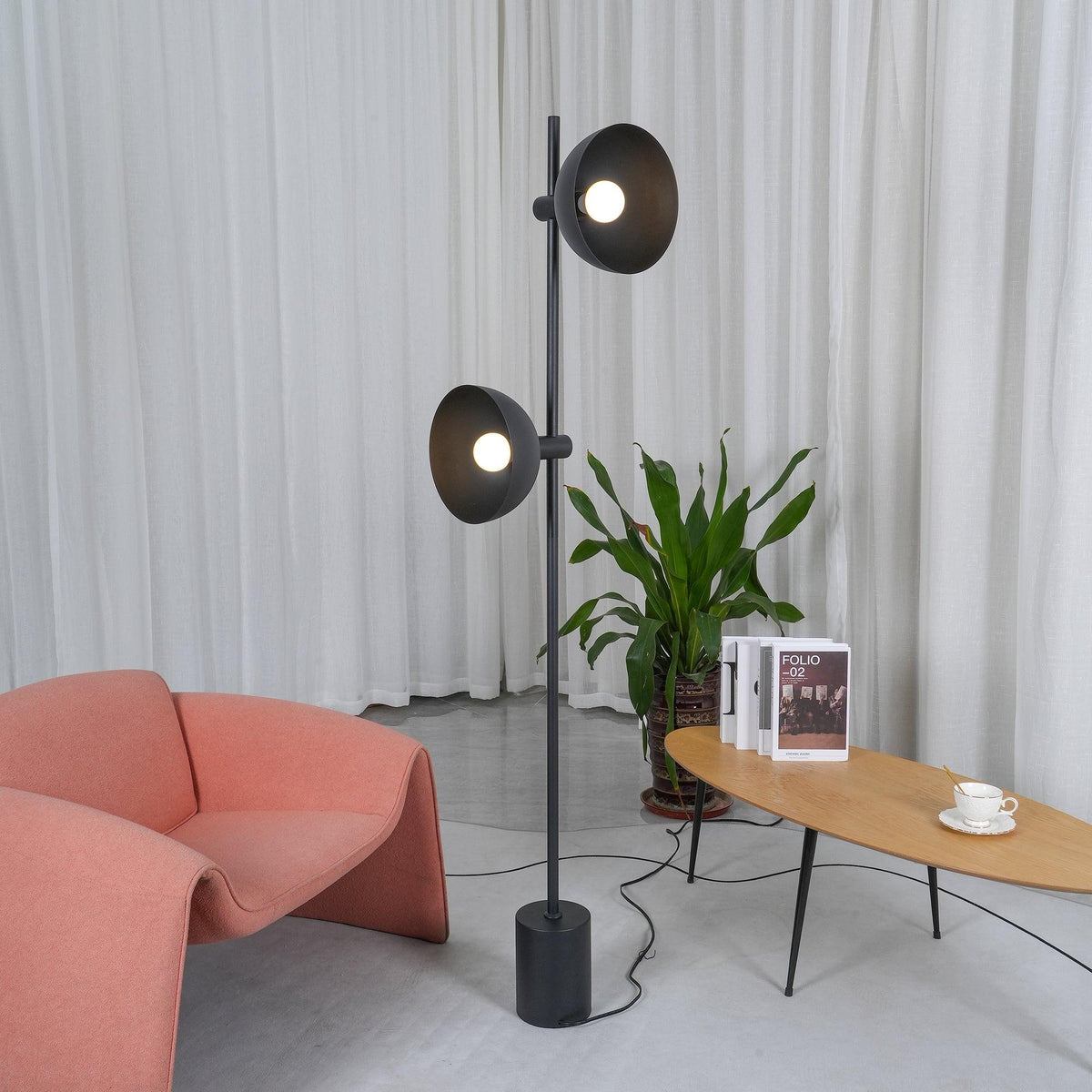 Lumase Glass Minimalist Floor Lamp