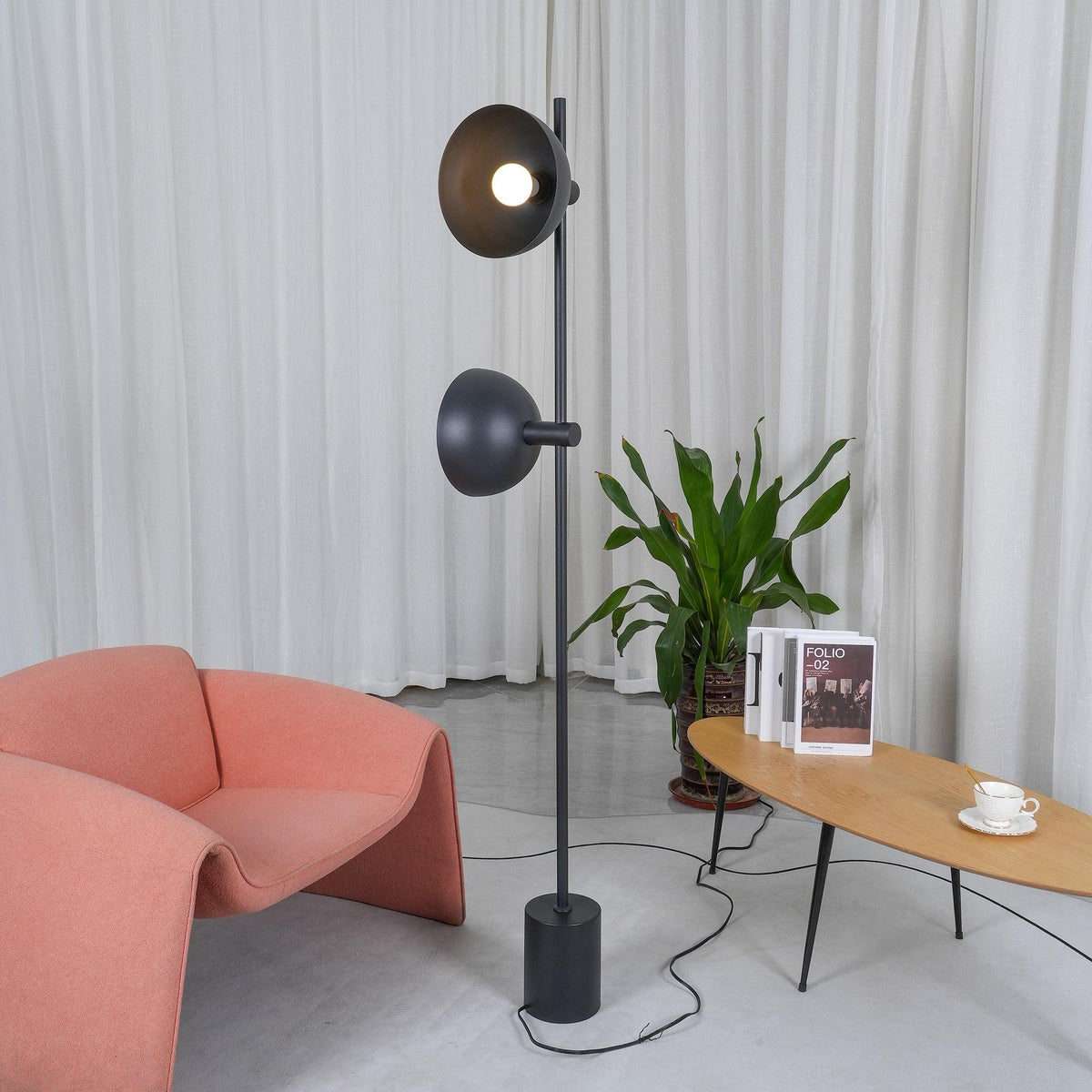 Lumase Glass Minimalist Floor Lamp