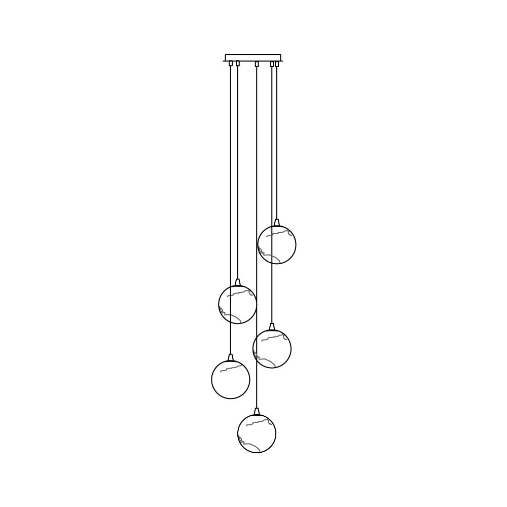 Nivinian Alabaster Chandelier