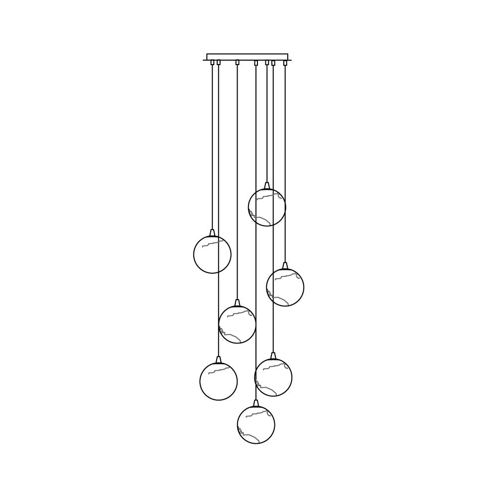 Nivinian Alabaster Chandelier