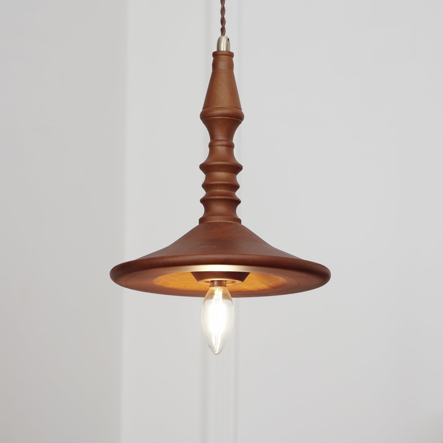 Tessira Wood Industrial Pendant Lamp