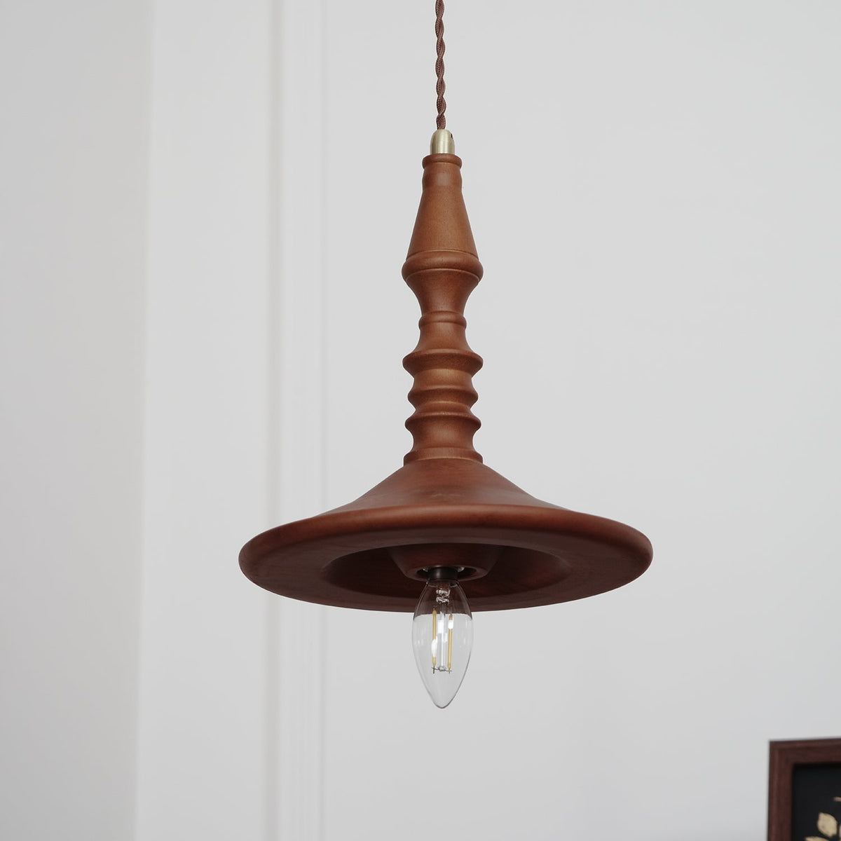 Tessira Wood Industrial Pendant Lamp