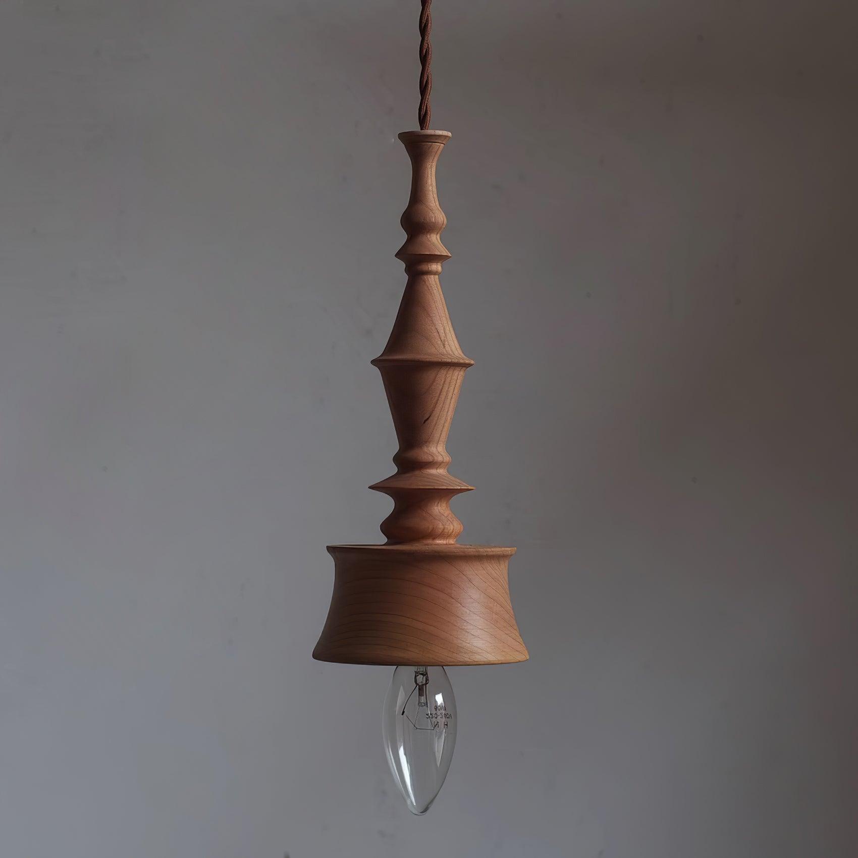 Tessira Wood Industrial Pendant Lamp