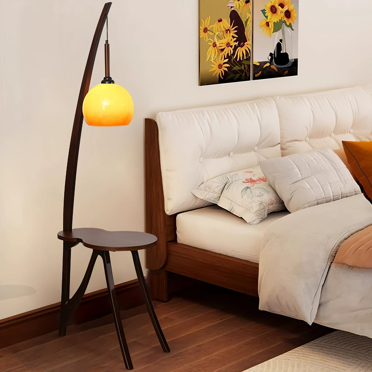 Natura Wood Hanging Floor Lamp