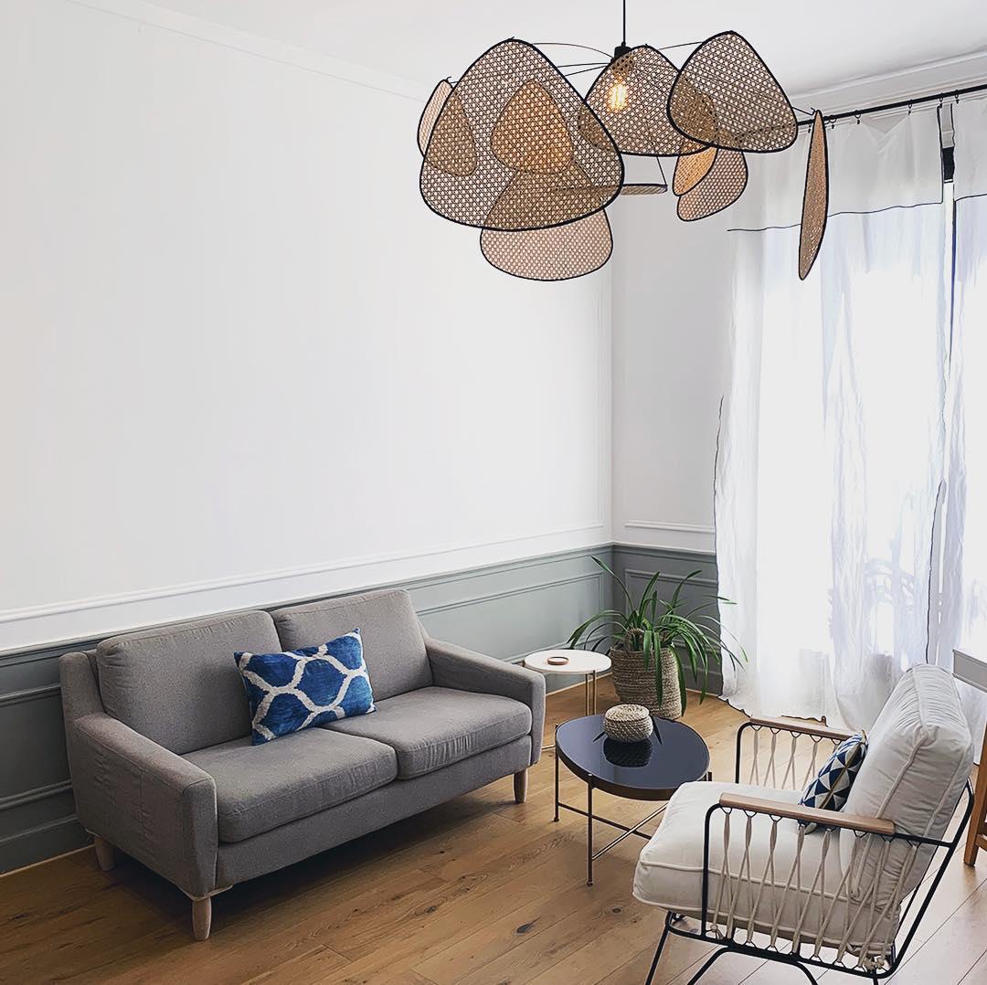 Orelivora Chandelier Screen Cannage Suspension Retro