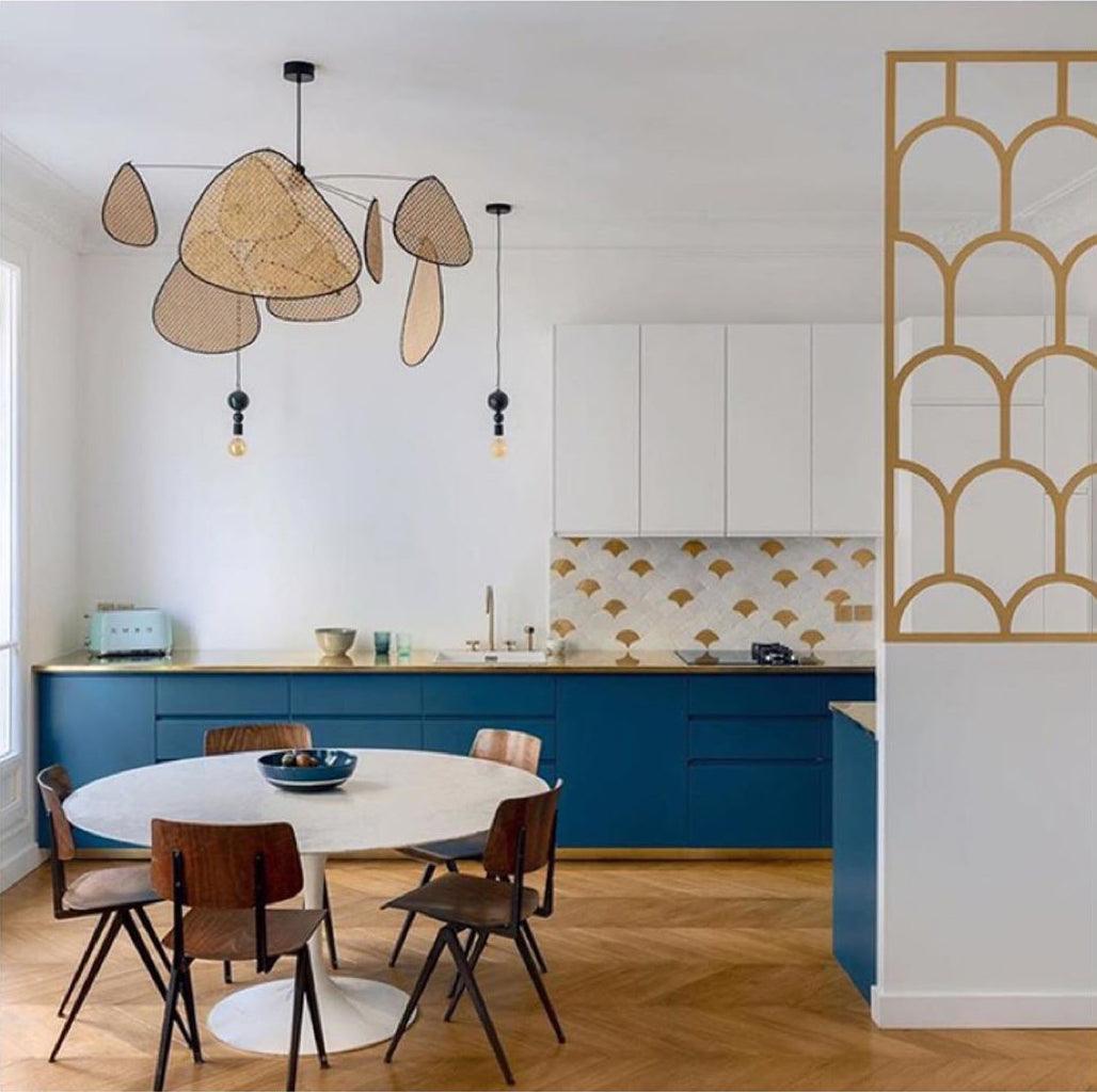 Orelivora Chandelier Screen Cannage Suspension Retro