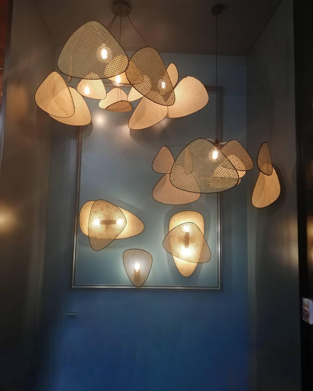 Orelivora Chandelier Screen Cannage Suspension Retro