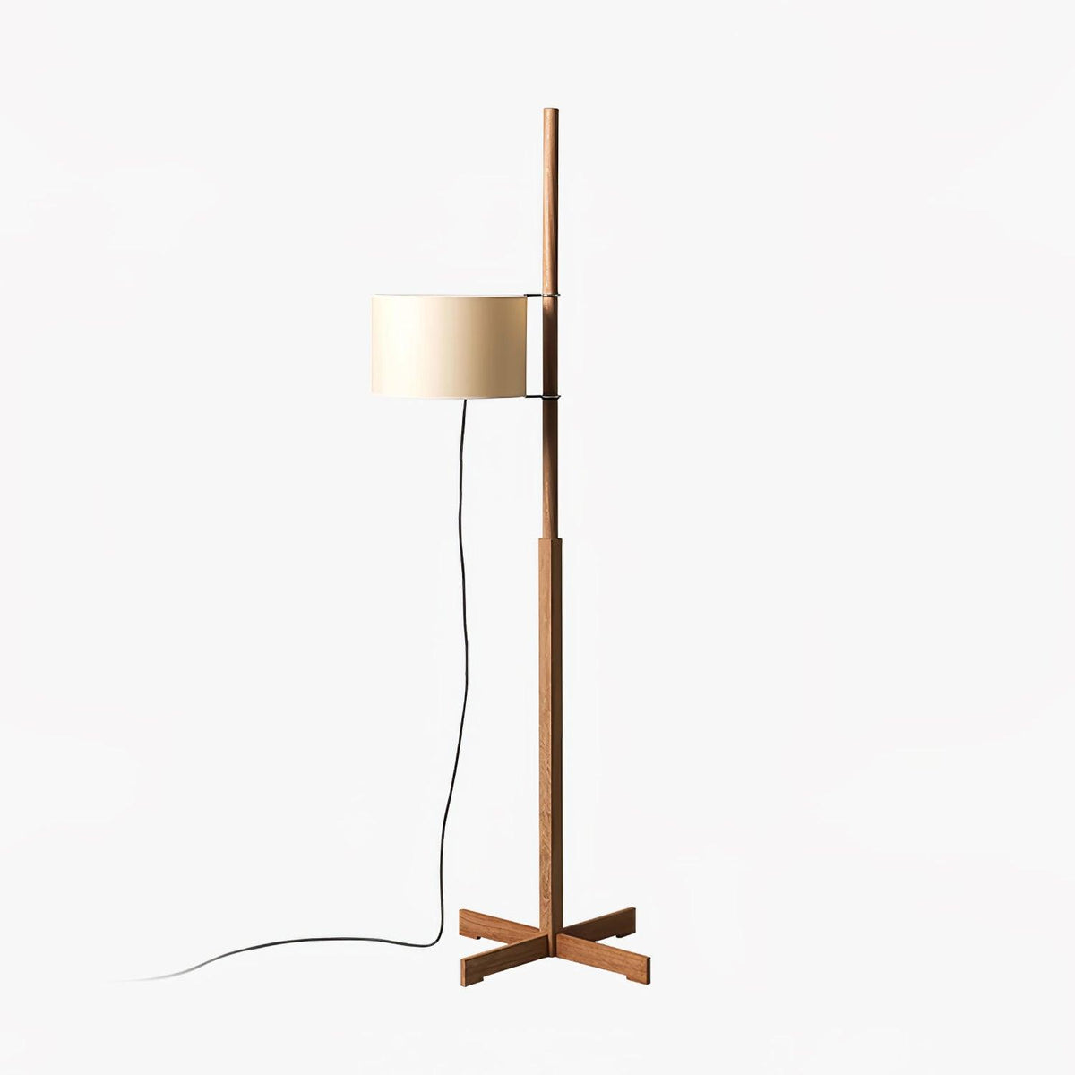Vindis Wood Fabric Floor Lamp