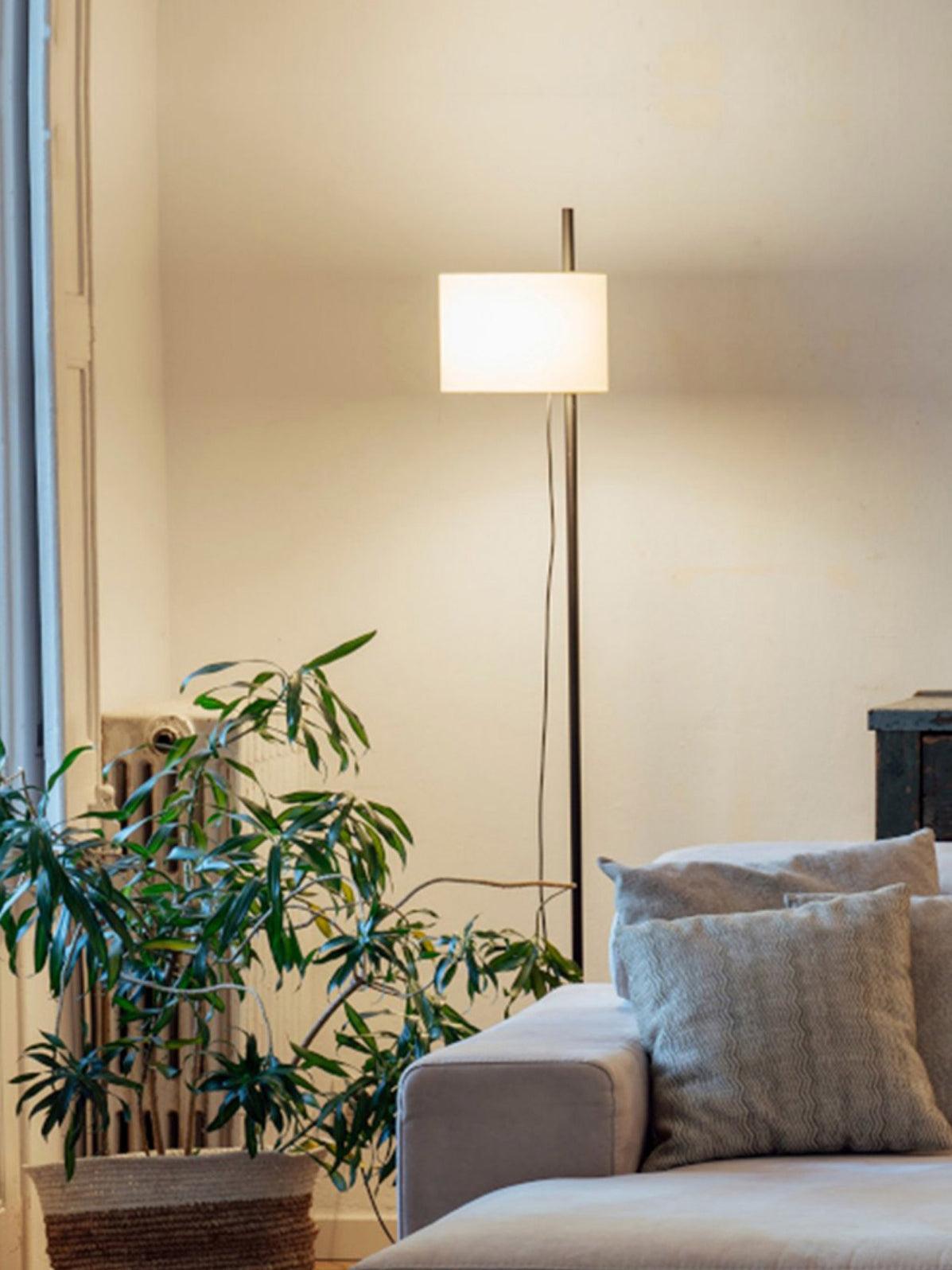 Vindis Wood Fabric Floor Lamp