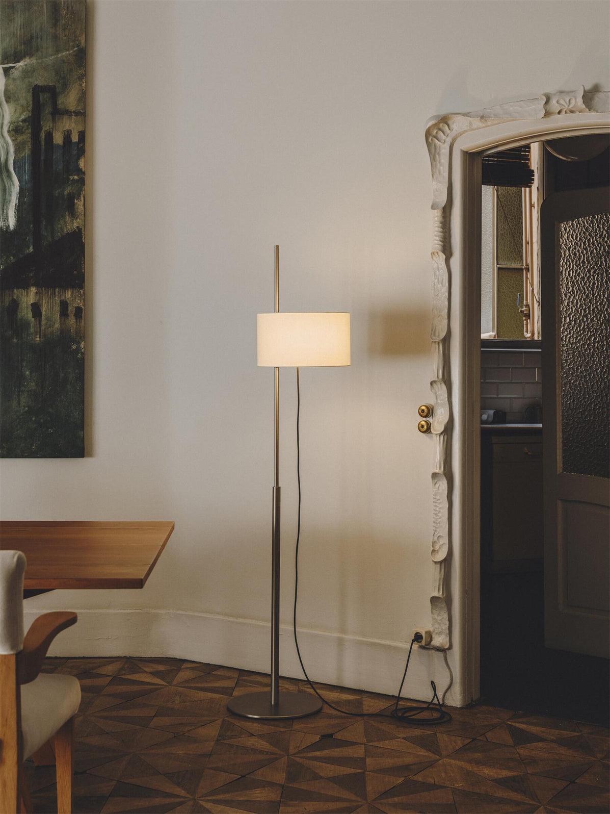 Vindis Wood Fabric Floor Lamp