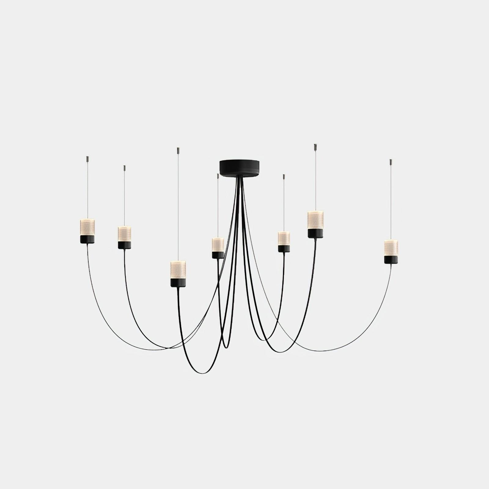 Veluaria Chandelier Swaying Elegance Glass