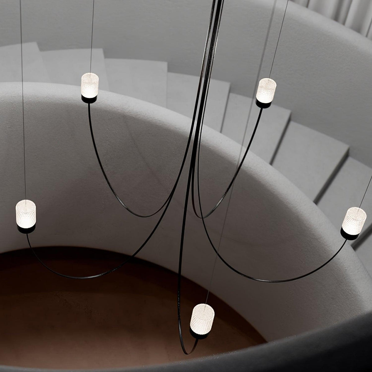 Veluaria Chandelier Swaying Elegance Glass
